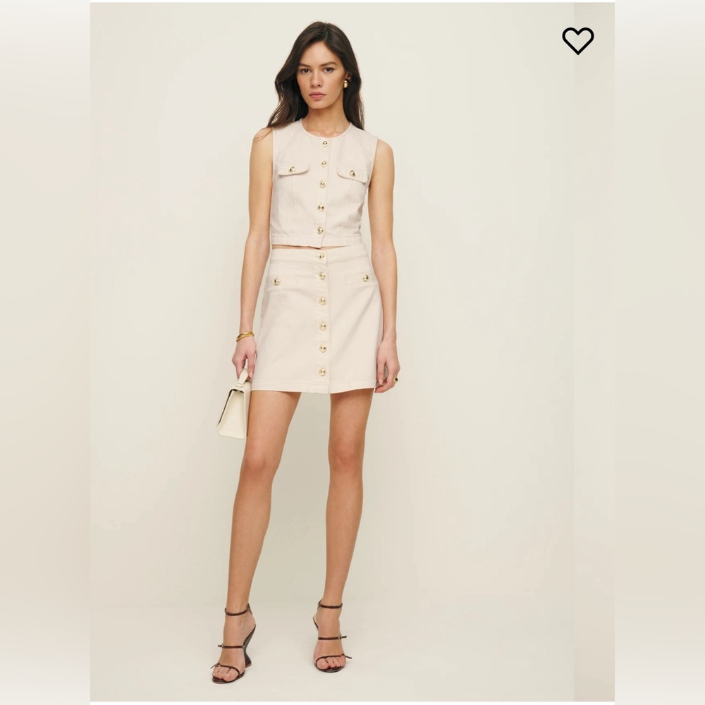 Reformation Kennedy Denim Two Piece